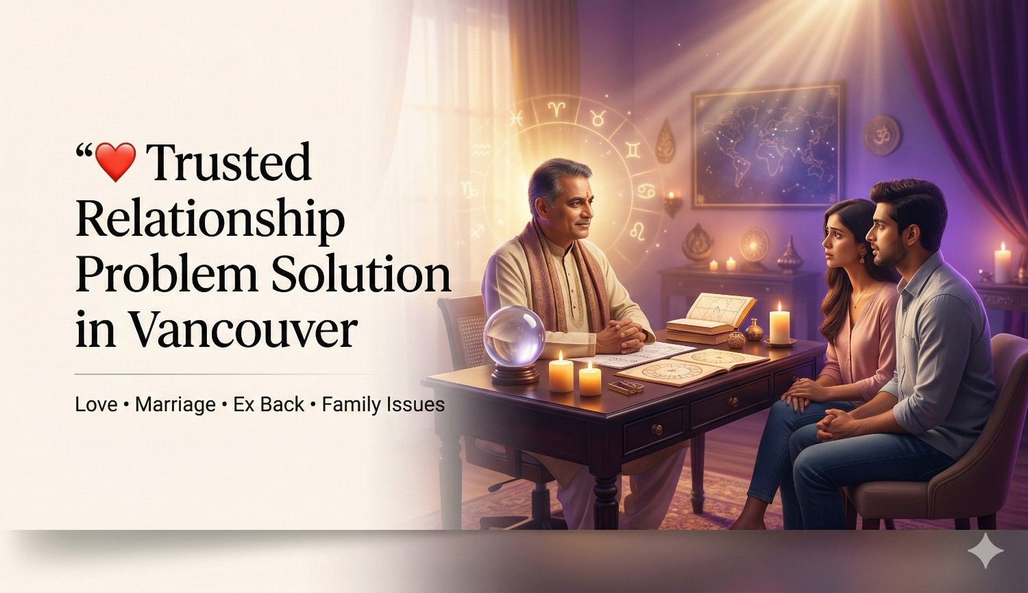 Relationship Problem Solution in Vancouver, Relationship astrology in Vancouver, ex back astrology in Vancouver